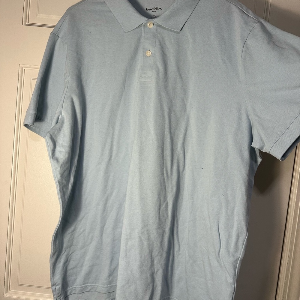 Goodfellow & Co Men's Light Blue Polo Shirt